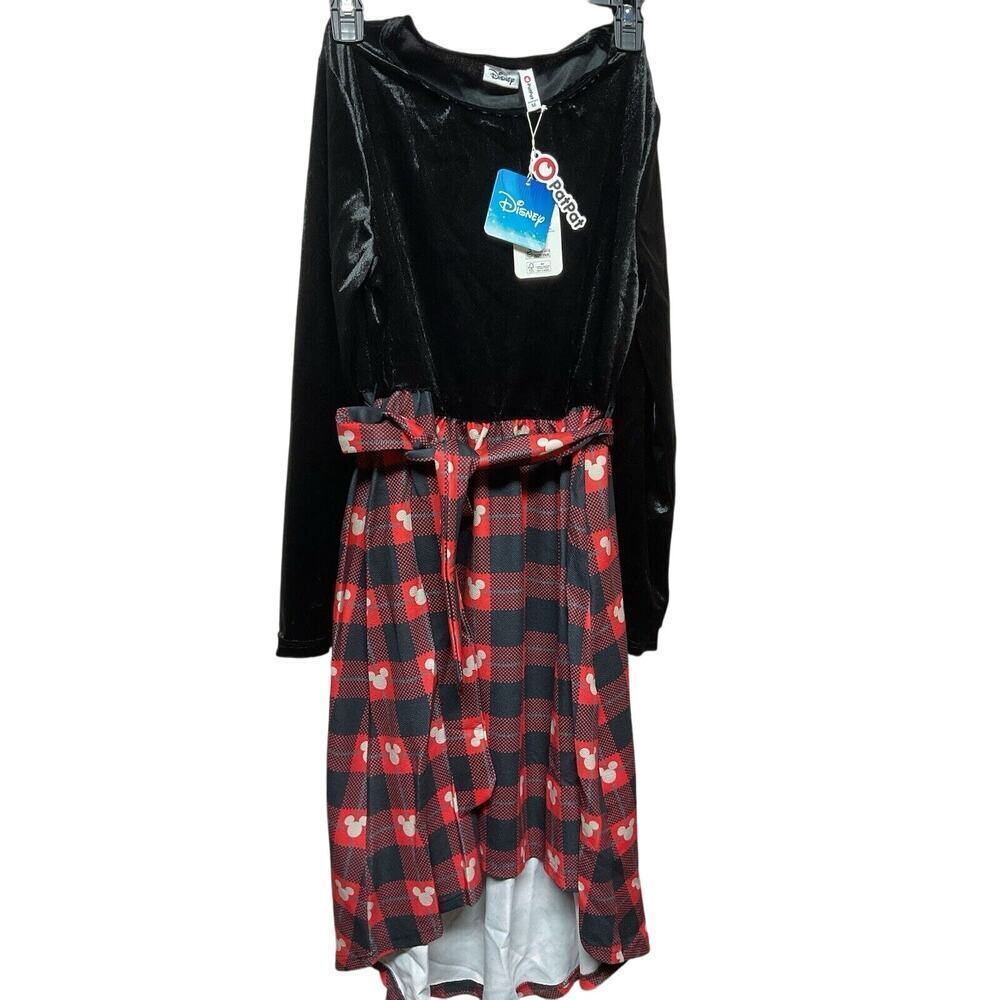 Disney Patpat Black/red Mickey Mouse Dress, 11-12 Years(Size:Women: M)